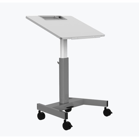 Fine-Line Pneumatic Adjustable Height Flip Top Student Desk, Black FI3041917